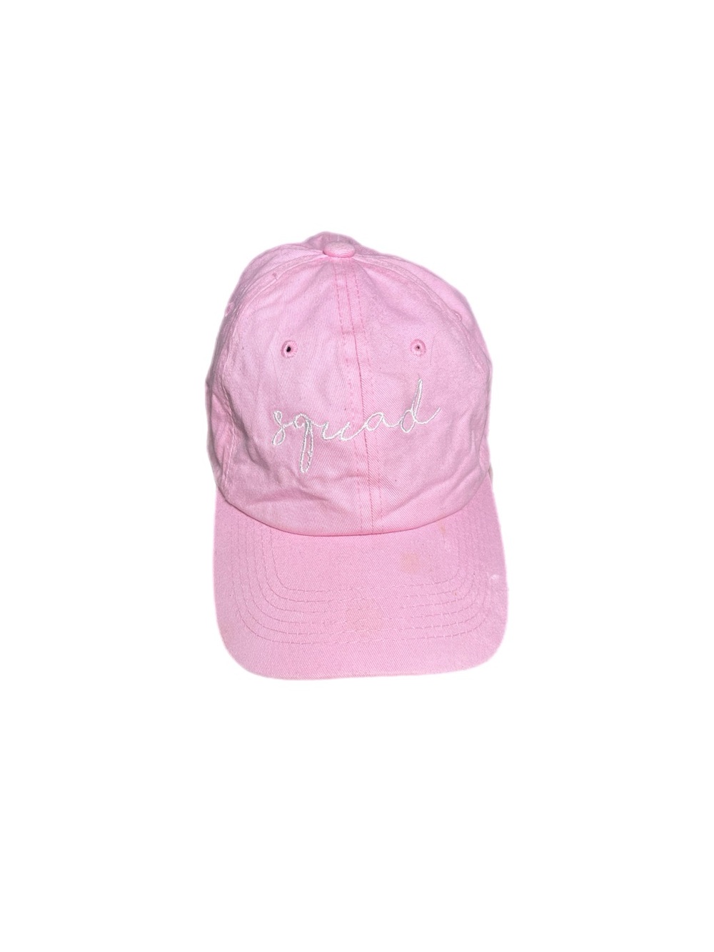 Squad Embroidered Pink Baseball Cap